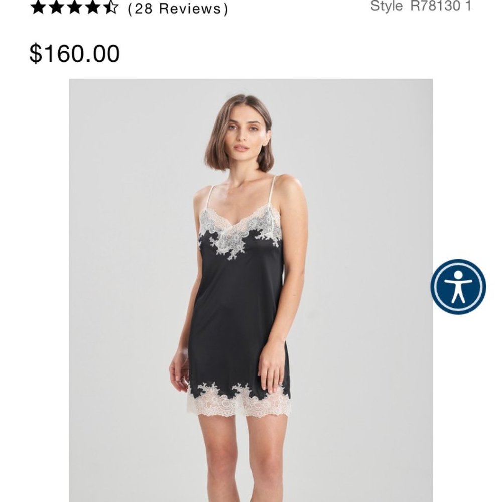 Natori Enchant Lace Trim Chemise